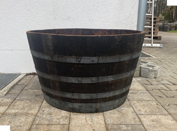 Holzfass 150 Liter, medium, patiniert,  1/2 300 Liter Weinfasss